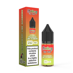 Strawberry Lime Acaiberry 10ml Bar Salt Nic Salt E-Liquid By Victory Juice