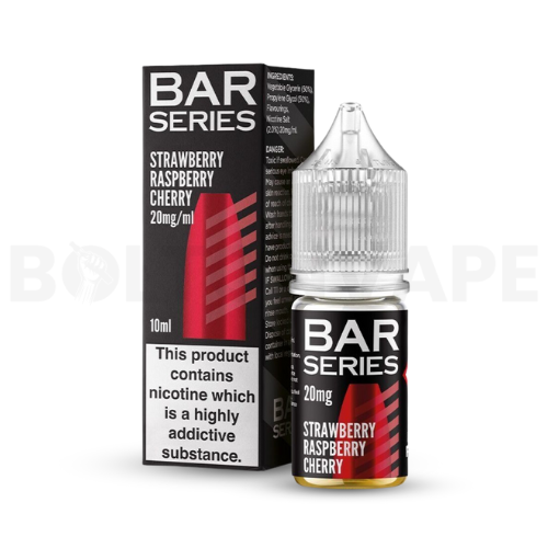 Strawberry Rasberry Cherry 10ml Nic Salt E-liquid by Bar Series