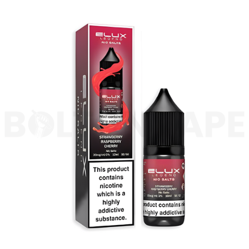 Strawberry Raspberry Cherry 10ml Nic Salt E-Liquid By Elux Legend