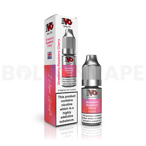 Strawberry Raspberry Cherry 10ml NIC Salt E-Liquid By IVG