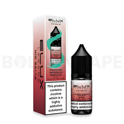 Strawberry Watermelon Bubblegum 10ml Nic Salt E-Liquid by Elux Legend