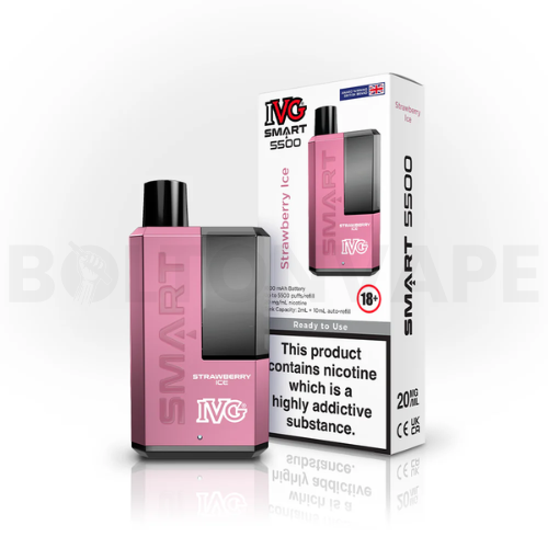 Strawberry Ice IVG Smart 5500 Disposable Vape Kit