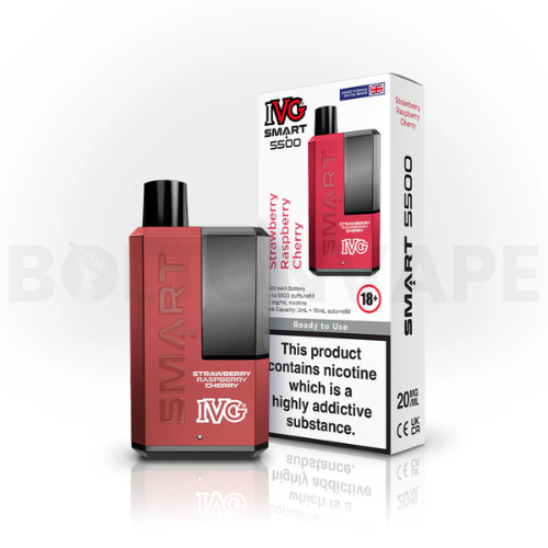 Strawberry Raspberry Cherry IVG Smart 5500 Disposable Vape Kit