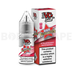 Strawberry Raspberry 10ml Nic Salt E-Liquid by IVG Bar Favourites