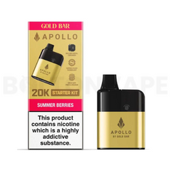 Summer Berries Gold Bar Apollo 20k Pod Vape Kit