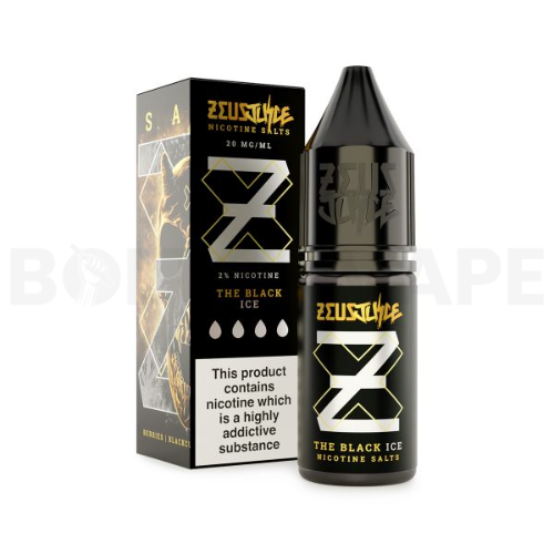 The Black Ice 10ml Nic Salt E-Liquid by Zeus Juice