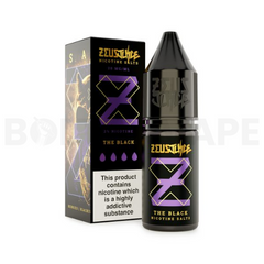 The Black 10ml Nic Salt E-Liquid by Zeus Juice