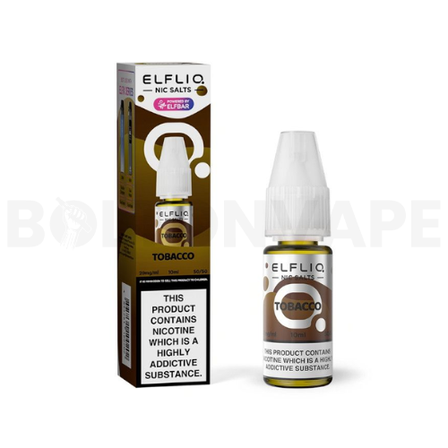 Tobacco 10ml Elfliq Nic Salt E-Liquid by Elf Bar