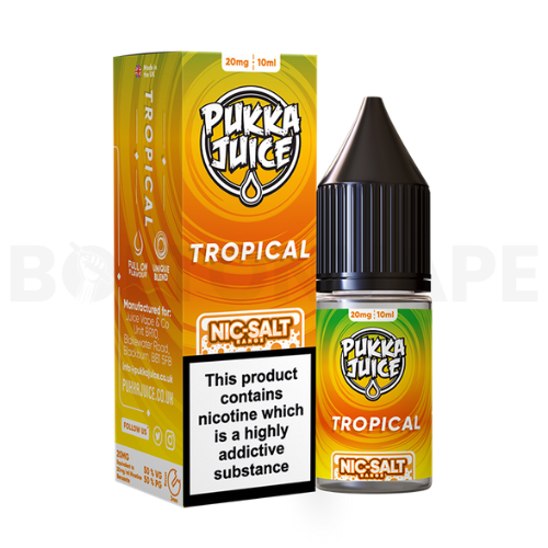 Tropical 10ml Nic Salt E Liquid By Pukka Juice