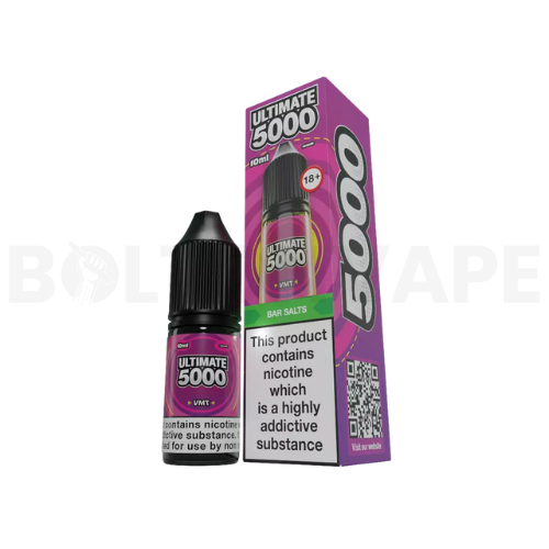 Ultimate Bar 5000 Nic Salt Vape Juice - Box of 10