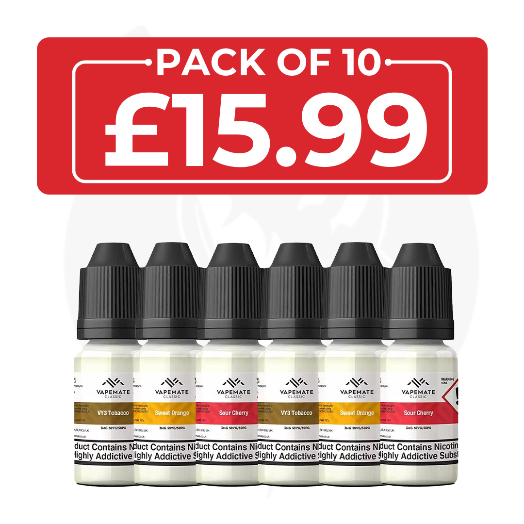 Vapemate Classic 10ml Vape Juice - Box of 10