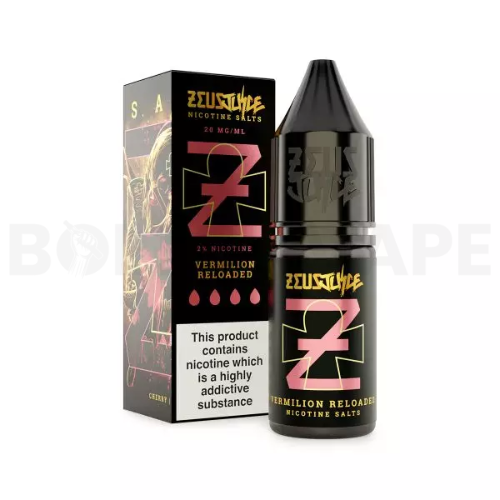 Vermilion Reloaded 10ml Nic Salt E-Liquid by Zeus Juice