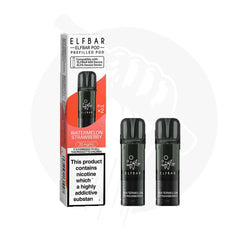 Watermelon Strawberry Prefilled Replacement Pods by Elf Bar 600