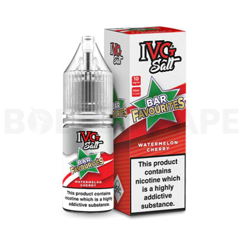 Watermelon Cherry 10ml Nic Salt E-Liquid by IVG Bar Favourites