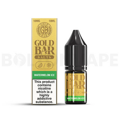 Watermelon Ice 10ml Nic Salt E-Liquid By Gold Bar Salts