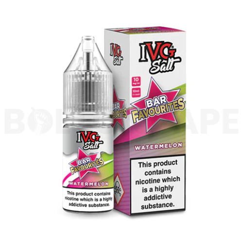 Watermelon 10ml Nic Salt E-Liquid by IVG Bar Favourites