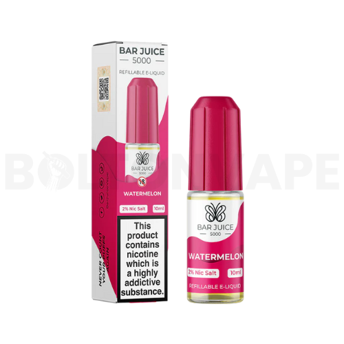 Watermelon 10ml Nic Salt E-Liquid by Bar Juice 5000