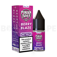 Berry Blaze 10ml Nic Salt E Liquid By Pukka Juice