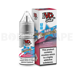 Blueberry Cherry Cranberry 10ml Nic Salt E-Liquid by IVG Bar Favourites