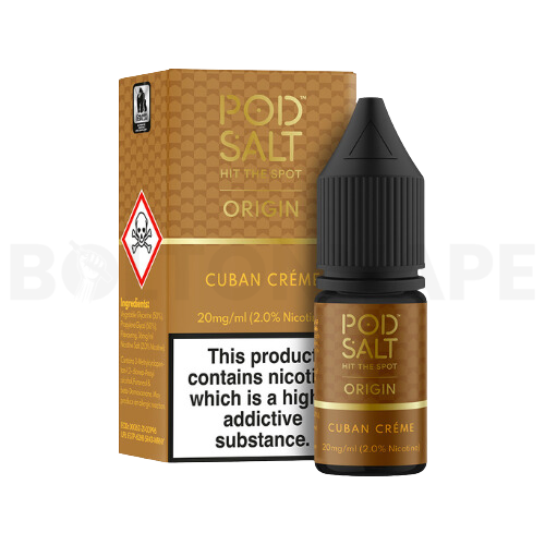 Cuban Cream 10ml Nic Salt E-Liquid by Origin Pod Salt