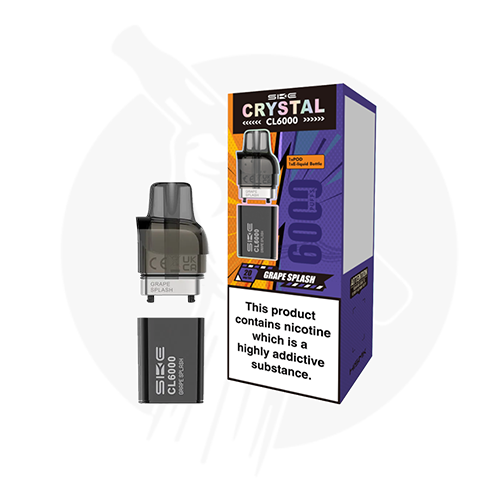 Grape Splash SKE Crystal CL6000 Puff Refill Pack