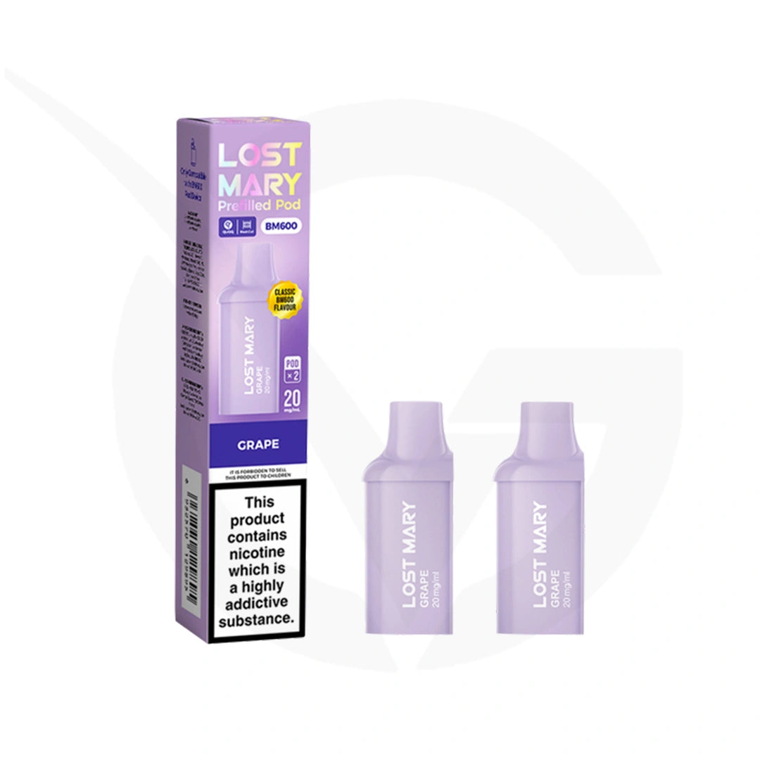 Grape Lost Mary BM600 Prefilled Pods