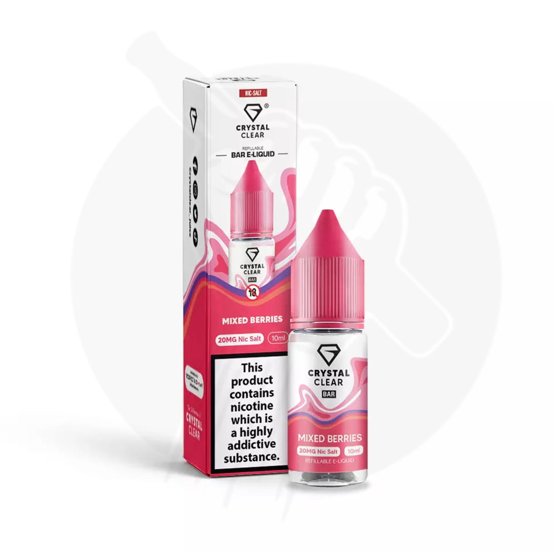 Crystal Clear Bar Salt 10ml E-liquid - Pack of 10