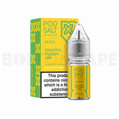 Pineapple Passion Lime 10ml Nic Salt E-Liquid By Pod Salt Nexus