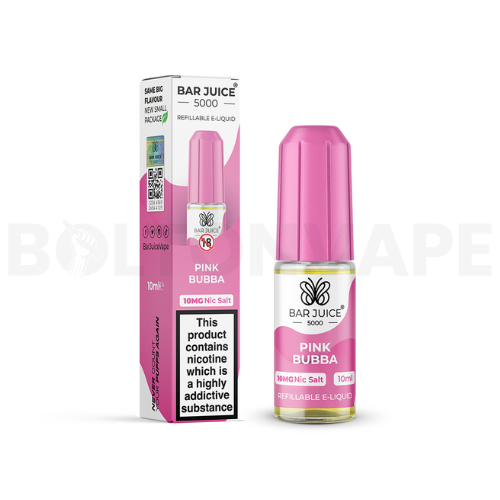 Pink Bubba 10ml Nic Salt E-Liquid By Bar Juice 5000