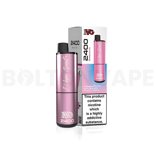 Strawberry Ice IVG 2400 Disposable Vape