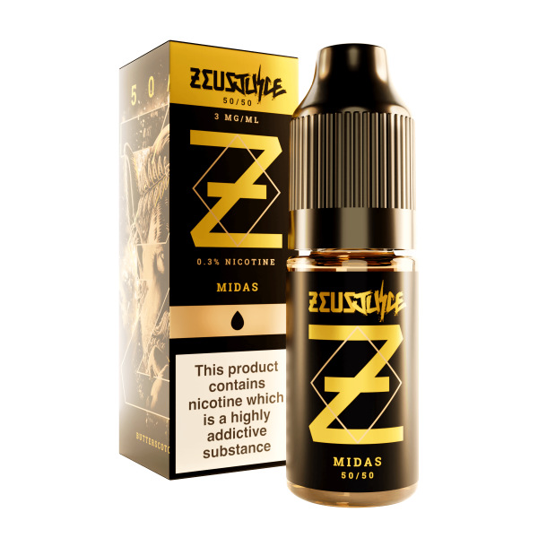 Midas 10ml 50/50 E-liquid by Zeus Juice