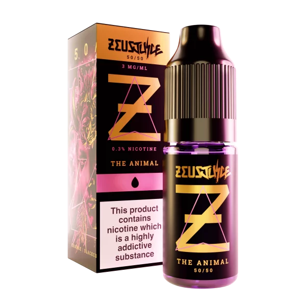 The Animal 10ml 50/50 E-liquid by Zeus Juice