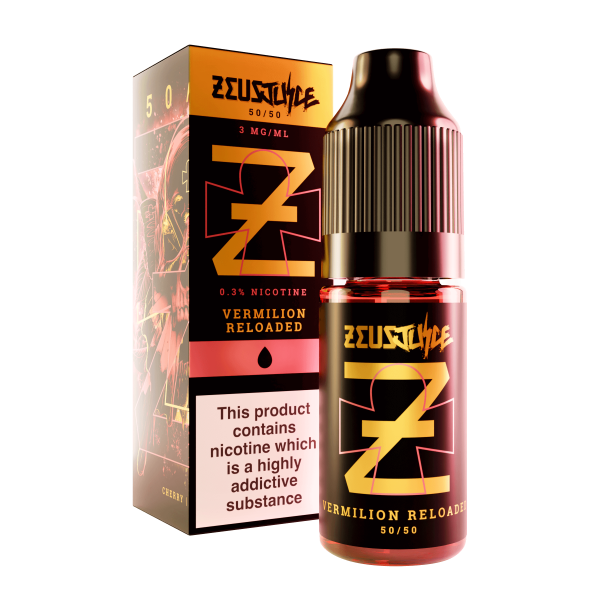 Vermilion Reloaded 10ml 50/50 E-liquid by Zeus Juice