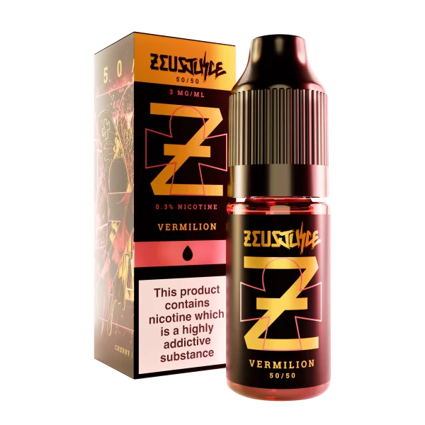 Vermilion 10ml 50/50 E-liquid by Zeus Juice