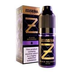 Black Reloaded 10ml 50/50 E-liquid by Zeus Juice