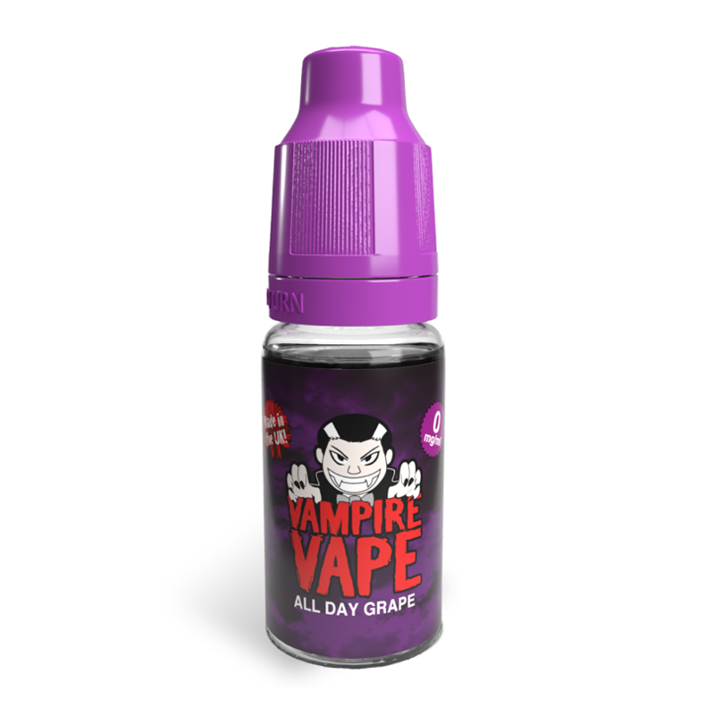 All Day Grape 10ml E-Liquid By Vampire Vape