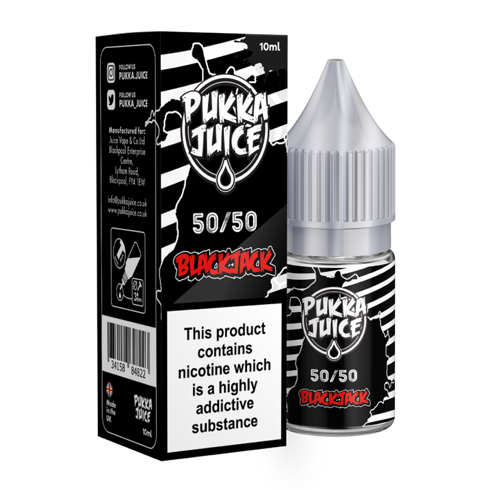 Blackjack 10ml 50/50 E-Liquid By Pukka Juice