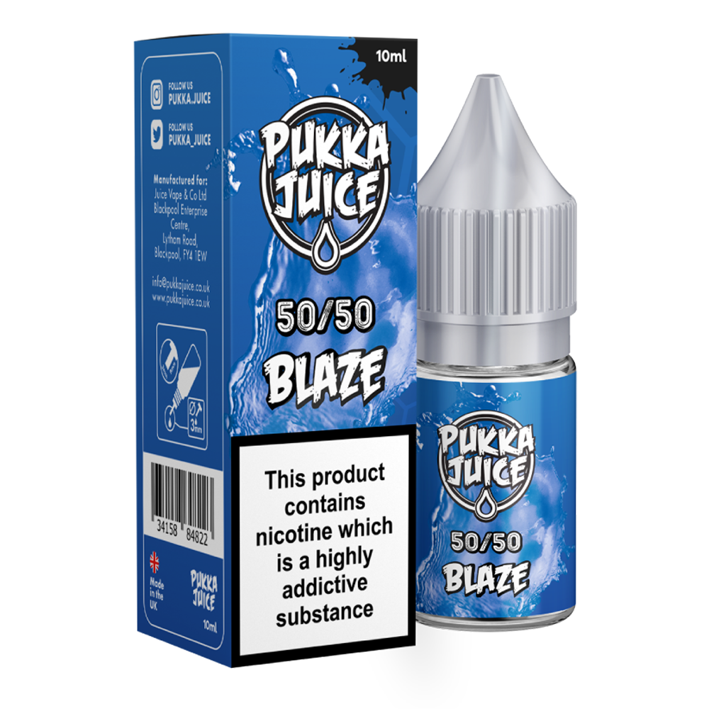 Blaze 10ml 50/50 E-Liquid By Pukka Juice