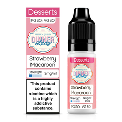 Strawberry Macaroon 10ml 50/50 E-Liquid By Dinner Lady