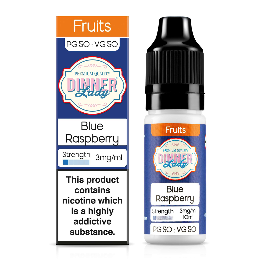 Blue Raspberry 10ml 50/50 E-Liquid By Dinner Lady