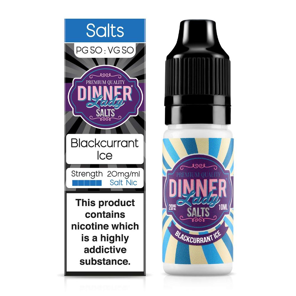 Blackcurrant Ice 10ml Nic Salt E-Liquid By Dinner Lady