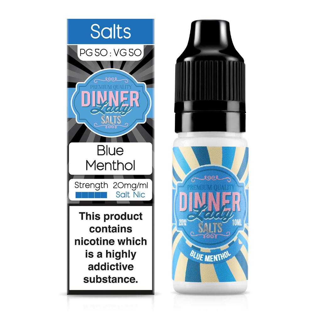 Blue Menthol 10ml Nic Salt E-Liquid By Dinner Lady