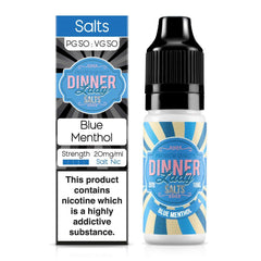 Blue Menthol 10ml Nic Salt E-Liquid By Dinner Lady