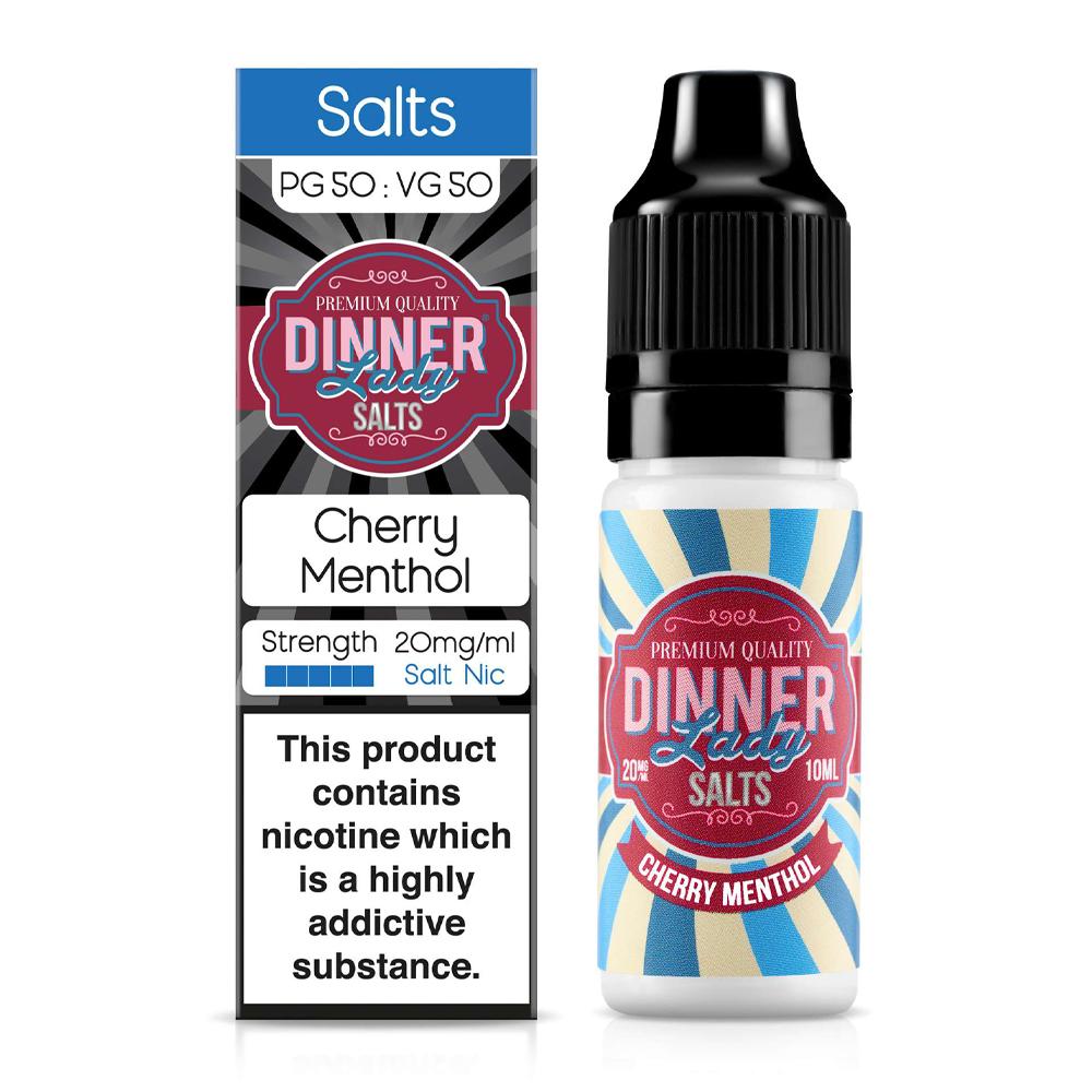 Cherry Menthol 10ml Nic Salt E-Liquid By Dinner Lady