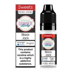 Black Jack 10ml 50/50 E-Liquid By Dinner Lady