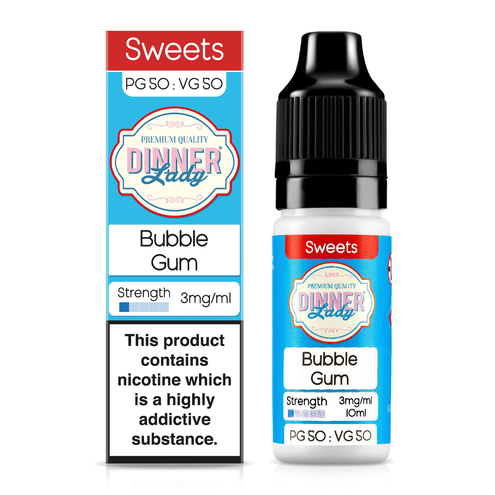 Bubble Gum 10ml 50/50 E-Liquid By Dinner Lady