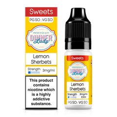 Lemon Sherbets 10ml 50/50 E-Liquid By Dinner Lady