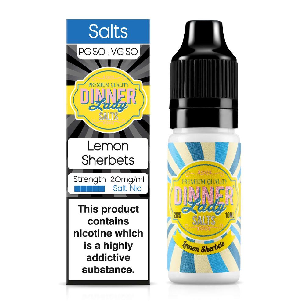 Lemon Sherbets 10ml Nic Salt E-Liquid By Dinner Lady