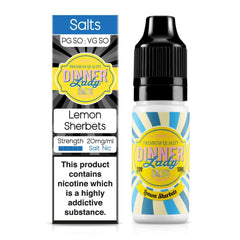 Lemon Sherbets 10ml Nic Salt E-Liquid By Dinner Lady