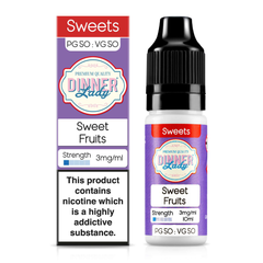 Sweet Fruits 10ml 50/50 E-Liquid By Dinner Lady